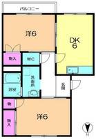 光橋ハイツ203の間取り
