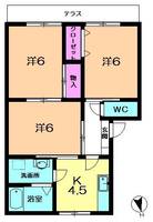 光ハイツ103の間取り