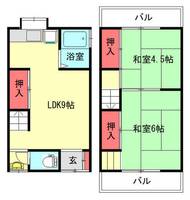 東谷テラスハウス839-4の間取り