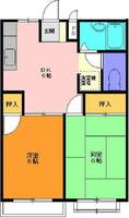 愛知県豊橋市多米西町3丁目(アパート)の賃貸物件の間取り