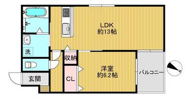 WEST VALLEY KYOTO 馬堀の間取り