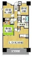大阪府大阪市浪速区稲荷2丁目(マンション)の賃貸物件の間取り