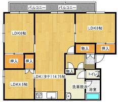 物件の間取り画像