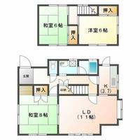 愛知県春日井市石尾台5丁目(一戸建)の賃貸物件の間取り