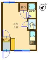 滝川第1総合ハイツBの間取り