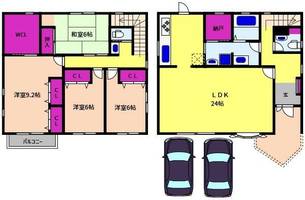兵庫県神戸市東灘区住吉本町2丁目(一戸建)の賃貸物件の間取り