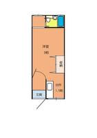 大阪府豊中市豊南町西1丁目(テラスハウス)の賃貸物件の間取り
