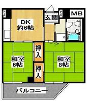 シャトー三愛貸マンションの間取り