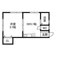 兵庫県神戸市灘区福住通2丁目(アパート)の賃貸物件の間取り