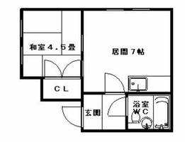 ホワイトビルA505の間取り