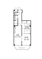 兵庫県西宮市石刎町(マンション)の賃貸物件の間取り
