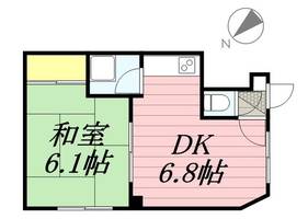 第一辻口荘000Aの間取り