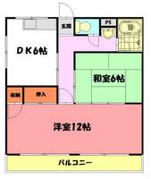 兵庫県明石市魚住町清水(マンション)の賃貸物件の間取り