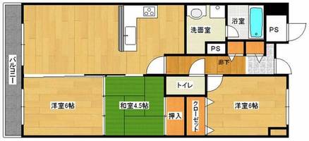 グレイス羽衣105の間取り