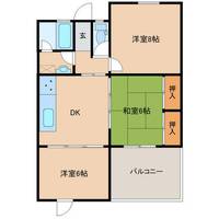 愛知県豊橋市羽根井西町(マンション)の賃貸物件の間取り