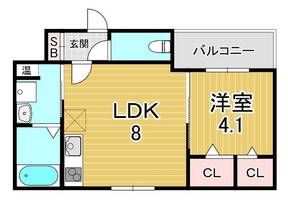兵庫県神戸市長田区浪松町5丁目(アパート)の賃貸物件の間取り