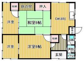 福岡県中間市土手ノ内2丁目(一戸建)の賃貸物件の間取り