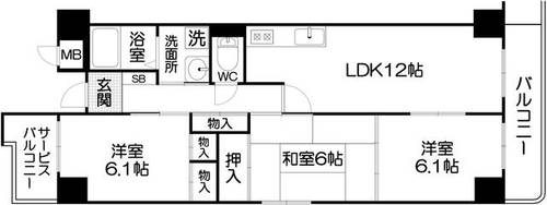物件の間取り画像