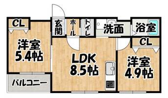 物件の間取り画像