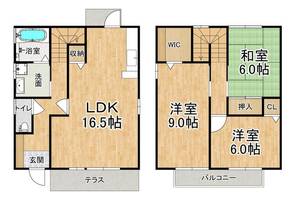 兵庫県神戸市須磨区北落合4丁目(一戸建)の賃貸物件の間取り