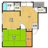 大阪府大阪市港区市岡元町1丁目(マンション)の賃貸物件の間取り
