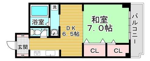 京橋マンションの間取り