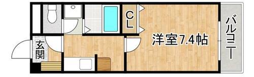 メゾンドアブリール103の間取り
