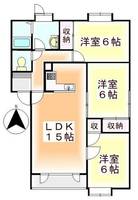 ノースウィングB101の間取り