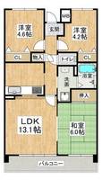 井吹東シティコートの間取り