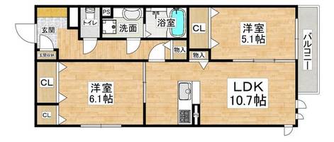 物件の間取り画像