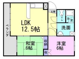 愛知県蒲郡市拾石町前田(マンション)の賃貸物件の間取り