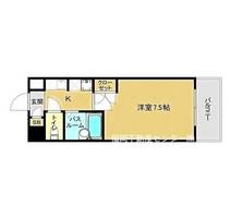 福岡県福岡市博多区吉塚2丁目(マンション)の賃貸物件の間取り