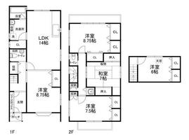 京都府京都市右京区御室芝橋町(一戸建)の賃貸物件の間取り