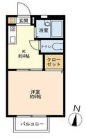 兵庫県神戸市東灘区森北町2丁目(アパート)の賃貸物件の間取り