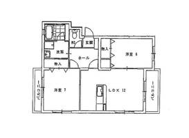 福岡県北九州市門司区大里東2丁目(マンション)の賃貸物件の間取り