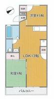 セジュール守恒A棟203の間取り