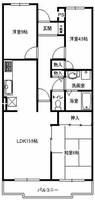 大阪府箕面市箕面5丁目(マンション)の賃貸物件の間取り