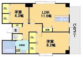 物件の間取り画像