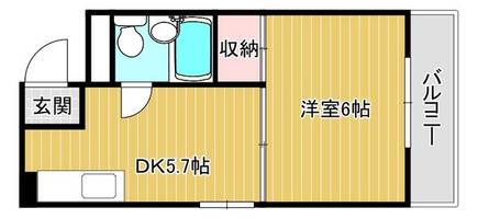 大阪府大東市錦町(マンション)の賃貸物件の間取り