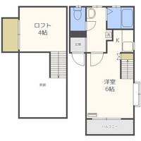 福岡県福岡市城南区別府6丁目(アパート)の賃貸物件の間取り