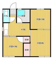 勝山ハイツ1の間取り
