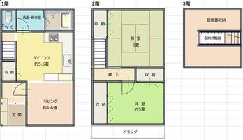 大阪府泉北郡忠岡町馬瀬1丁目(一戸建)の賃貸物件の間取り