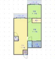 本松葉ビル 208号208の外観