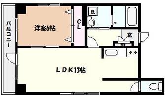 兵庫県神戸市東灘区深江本町3丁目(マンション)の賃貸物件の間取り