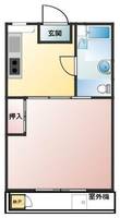 兵庫県神戸市長田区明泉寺町2丁目(マンション)の賃貸物件の間取り