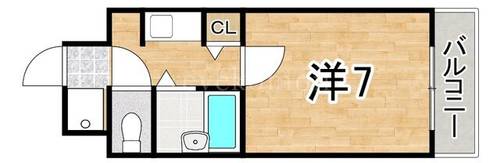 福岡県福岡市中央区今川2丁目(マンション)の賃貸物件の間取り