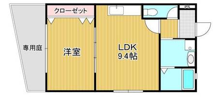 福岡県北九州市小倉南区湯川新町1丁目(アパート)の賃貸物件の間取り