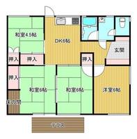 福岡県北九州市小倉南区星和台2丁目(一戸建)の賃貸物件の間取り