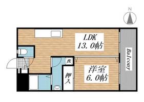プリンセス片野Ⅱ0403の間取り