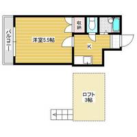 福岡県北九州市小倉南区富士見1丁目(アパート)の賃貸物件の間取り